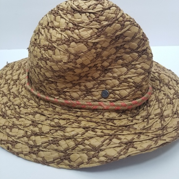 Roxy Accessories - Roxy sunhat straw floppy brown wide brim big rope